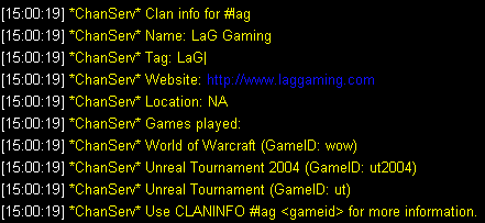 Clan information