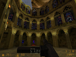 Inside the cathedral