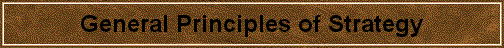 General Principles of Strategy