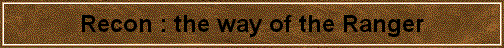 Recon : the way of the Ranger